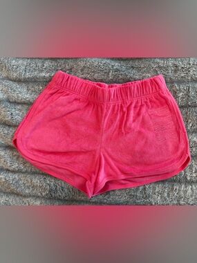 PINK Victoria's Secret Hot Pink Terry Lounge Shorts